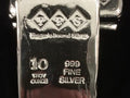 10 oz 999+ Fine Silver Bullion Bar Yeager's Poured Silver - YPS Serialized