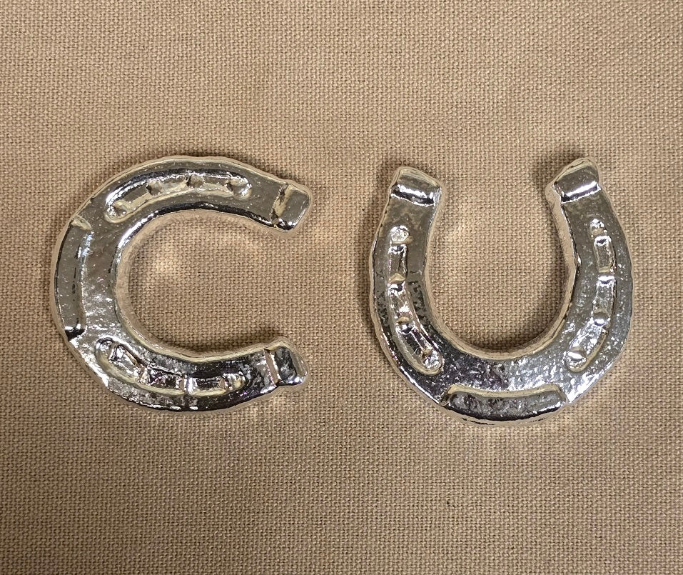 1oz Horseshoe 999+ Fine Silver Bullion Bar Yeager's Poured Silver - YPS
