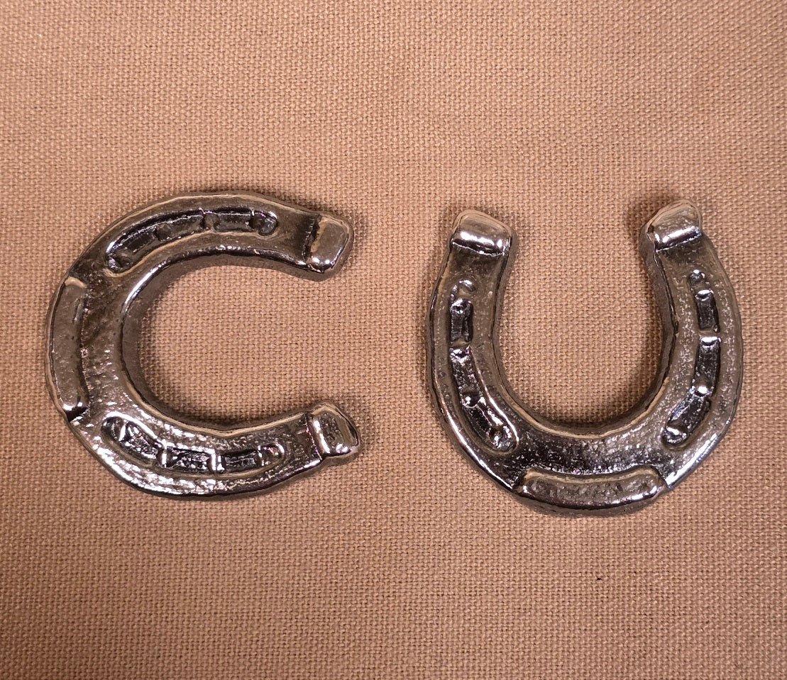 1 oz Shiny Patina Horseshoe 999+ Fine Silver Bullion Bar Yeager's - YPS