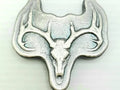 2oz 999+ Fine Silver - European Deer Skull by Yeager's Poured Silver - YPS