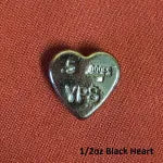 1/2 Troy Ounce "Heart by YPS (Black)