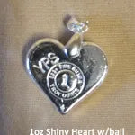 1oz  "Heart" With bail by YPS