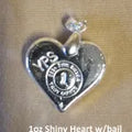 1oz  "Heart" With bail by YPS