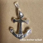 1/2 Troy Oz Hand Poured "Anchor" w/ Bail