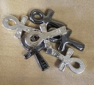 1/2 Troy Oz Hand Poured 999 Silver Bullion "Ankh" by YPS