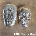 100 gram 999 Silver Bullion "Skull"
