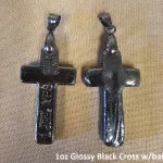 1oz Cross w/bail by YPS (Black)