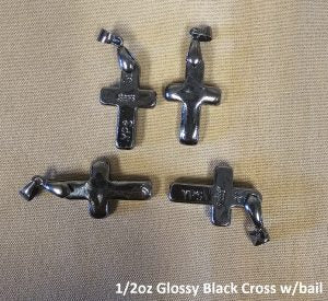 1/2 Troy Oz "Cross" w/Bail by YPS (Black)