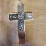 5 oz Cross w/Bail 999+ Fine Silver Bullion Bar Yeager's Poured Silver - YPS
