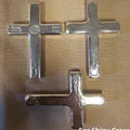 5 oz Cross 999+ Fine Silver Bullion Bar by Yeager's Poured Silver - YPS