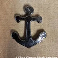 1/2 oz Black Anchor 999+ Fine Silver Bullion Bar Yeager's Poured Silver - YPS