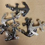 1/2 Troy Oz Hand Poured 999 Silver Bullion "Anchor"