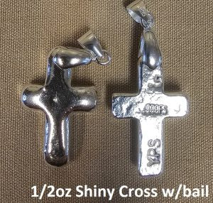 1/2 Troy Oz "Cross" w/Bail by YPS