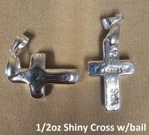 1/2 Troy Oz "Cross" w/Bail by YPS