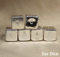 2 oz Hand Poured 999 Silver Bullion Bar "Dice" by YPS - Yeager's  (1 x 2oz Die)