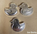 1 oz Hand Poured 999 Silver Bullion Bar "ducky" by YPS - Yeager's Poured Silver