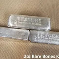 2 oz Bare Bones KitKat Bullion Bar 999+ Fine Silver by Yeager's - YPS