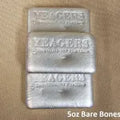 5 oz Bare Bones Bullion Bar 999+ Fine Yeager's Poured Silver - YPS