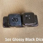 1oz  Dice by YPS (1 x 1oz die) (Black)