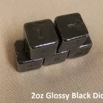 2oz Dice by YPS (1 x 2oz Die) (Black)