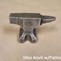 10 oz Antiqued Anvil 999+ Fine Silver Bullion Bar Yeager's Poured Silver - YPS