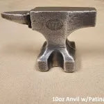 10 oz Antiqued Anvil 999+ Fine Silver Bullion Bar Yeager's Poured Silver - YPS