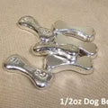 1/2 oz Dog Bone 999+ Fine Silver Bullion Bar Yeager's Poured Silver - YPS