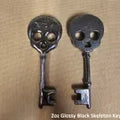 2 oz Black Skeleton Key 999+ Fine Silver Bullion Bar Yeager's Poured - YPS