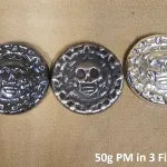 50 gram Black Plata Muerta 999+ Fine Silver Bullion Bar Yeager's - YPS