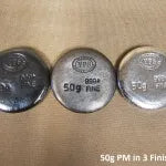 50 gram Black Plata Muerta 999+ Fine Silver Bullion Bar Yeager's - YPS