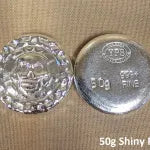 50g Plata Muerta 999+ Fine Silver Bullion Bar Yeager's Poured Silver - YPS