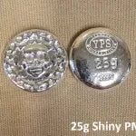 25g Plata Muerta 999+ Fine Silver Bullion Bar Yeager's Poured Silver - YPS
