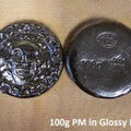 100 gram Black Plata Muerta 999+ Fine Silver Bullion Bar Yeager's - YPS