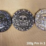 100g Plata Muerta 999+ Fine Silver Bullion Bar Yeager's Poured Silver - YPS