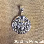 25g Plata Muerta w/Bail 999+ Fine Silver Bullion Bar Yeager's Poured - YPS