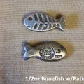 1/2 oz Bonefish antiqued 999+ Fine Silver Bullion Bar Yeager's Poured Silver YPS