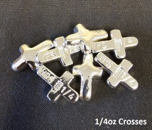 1/4 Troy Ounce "Cross" with Bail by YPS