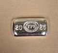 1 oz 2026 YPS Year Bar 999+ Fine Silver Bullion by Yeager's Poured Silver