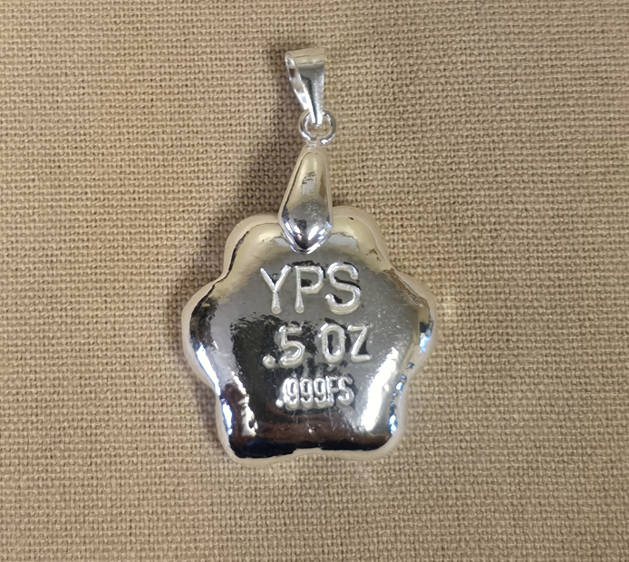 1/2oz Dog Paw with Bail