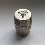 5 oz Barrel 999+ Fine Silver Bullion Bar by Yeager's Poured Silver - YPS