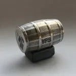6 oz Barrel w/Stand Set 999+ Fine Silver Bullion bar Yeager's Poured - YPS