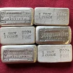 1 oz Yeagermeister 999+ Fine Silver Bullion Bar Yeager's Poured Silver - YPS