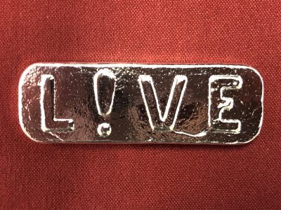 3oz Yeager's Poured Silver "LIVE"