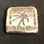 1 oz Hand Poured 999 Silver Bullion "Spider Bar"