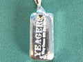 1oz  Yeagers bar w/Bail 999+ Fine Silver Bullion Yeager's Poured Silver - YPS