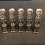 100g Skull Tiki 999+ Fine Silver Bullion Bar Yeager's Poured Silver - YPS