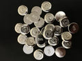 1/2 oz Button 999+ Fine Silver Bullion Round by Yeager's Poured Silver - YPS