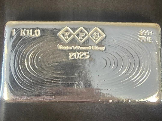 1 KILO 2026 YPS Bar 999+ Fine Silver Bullion by Yeager's Poured Silver