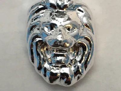 1 oz Lion 999+ Fine Silver Bullion Bar by Yeager's Poured Silver - YPS