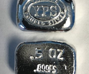 1/2 Troy Ounce Silver Bullion "Nugget" by YPS